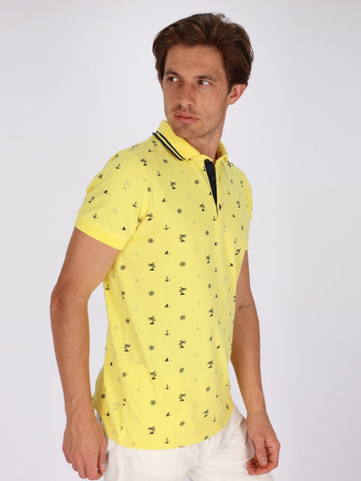 OR Polos Caribbean Pattern Polo Shirt