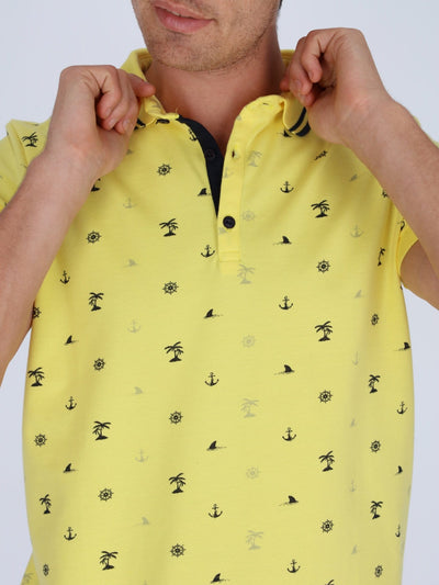 OR Polos Caribbean Pattern Polo Shirt