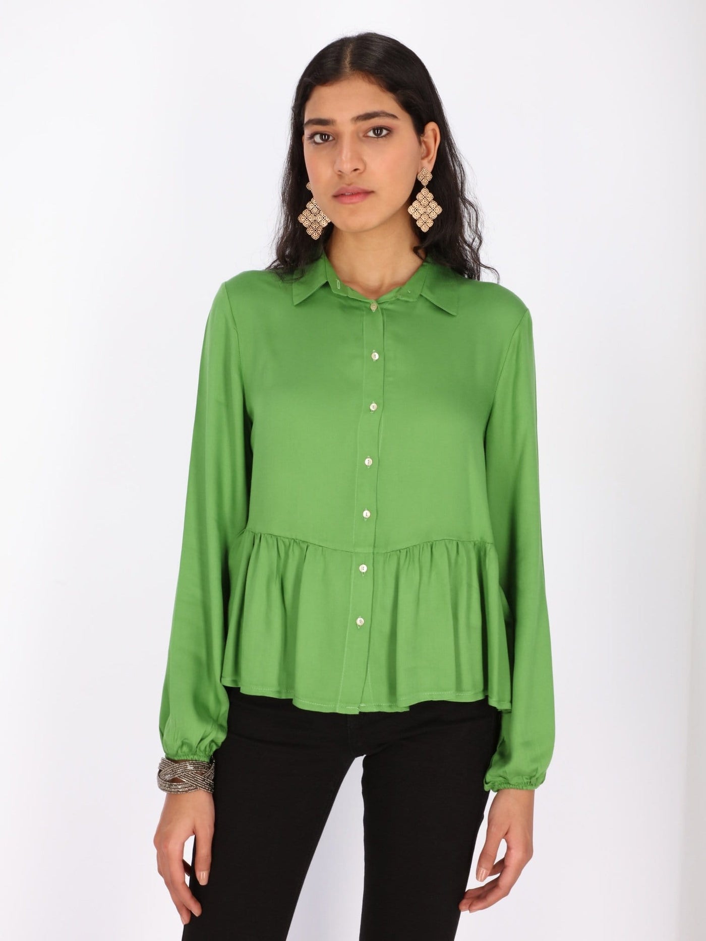 OR Tops & Blouses Elastic Blouse Long Sleeve