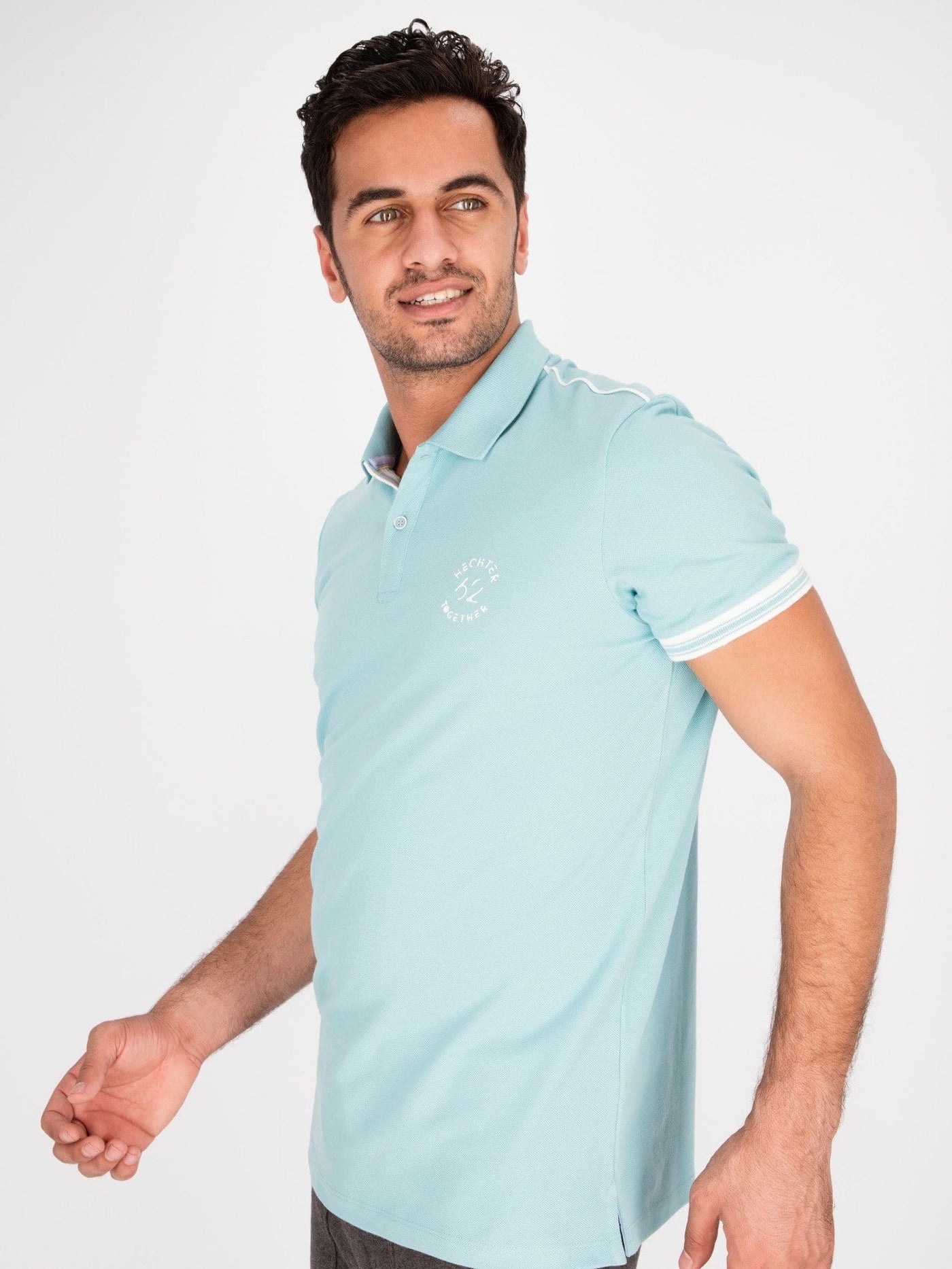 Daniel Hechter Polos Short Sleeve Polo Shirt with Printed Logo