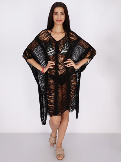 OR Swimwear Knitted Distressed Cover-up