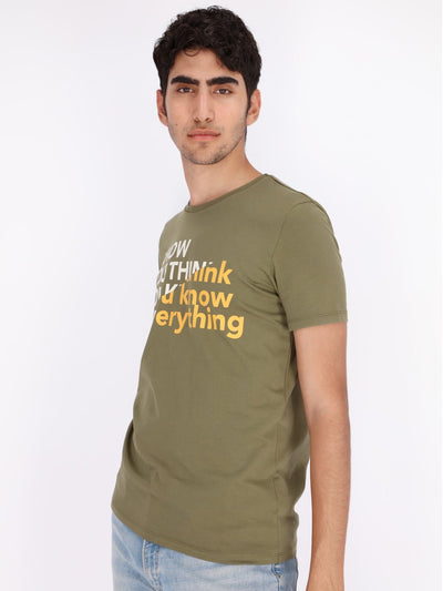 OR T-Shirts You Think You Know Everything Front Printed T-shirt