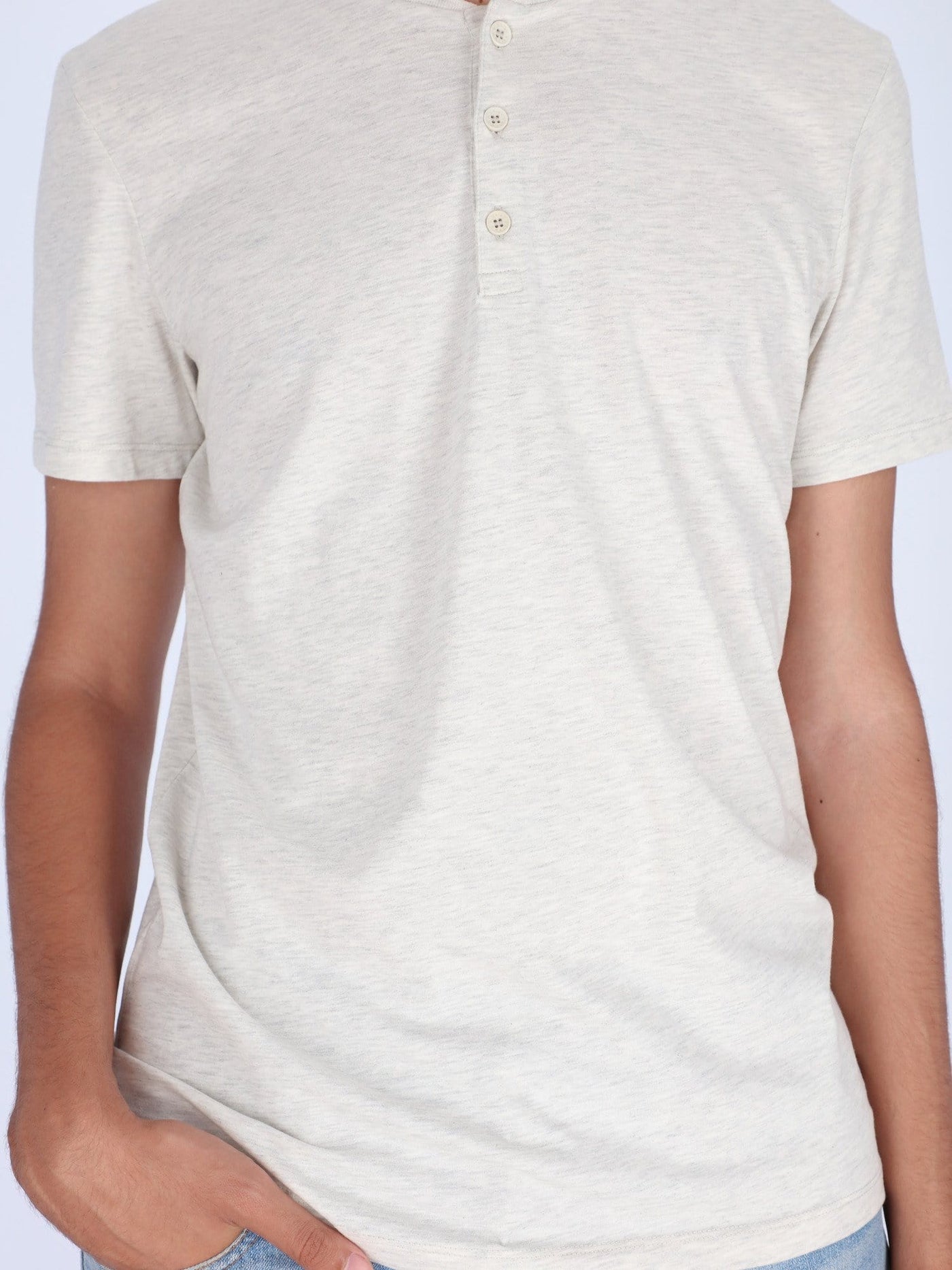 OR T-Shirts Short Sleeve Round Henley T-Shirt