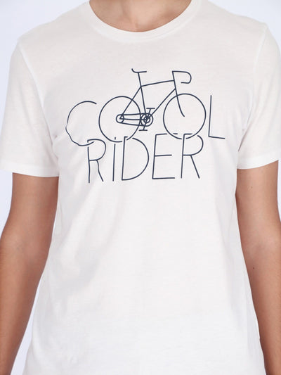 OR T-Shirts Front Print Cool Rider Short Sleeve T-Shirt