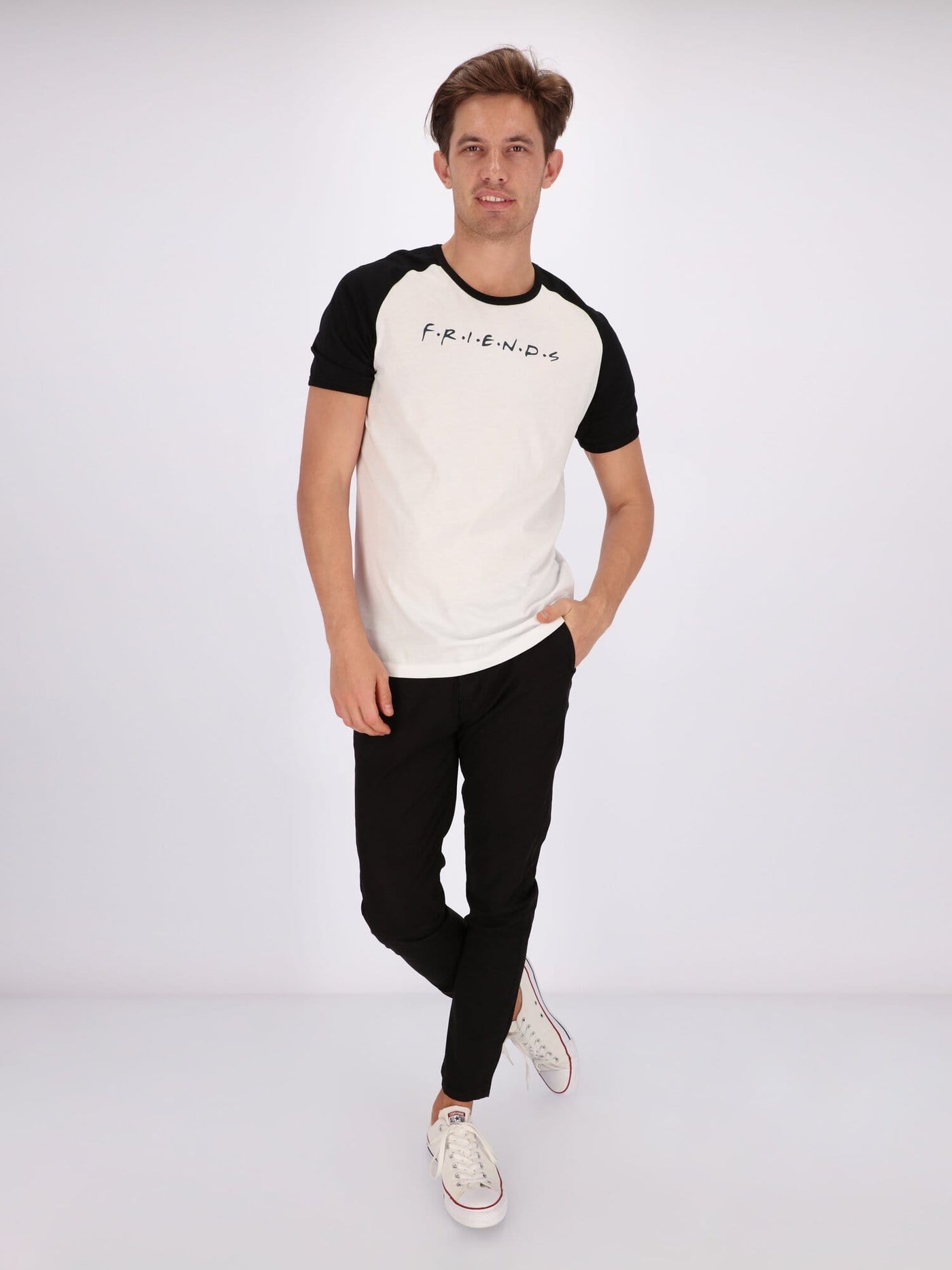 OR T-Shirts Front Text Print Short Raglan Sleeve T-Shirt