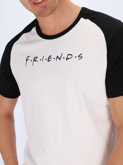 OR T-Shirts Front Text Print Short Raglan Sleeve T-Shirt