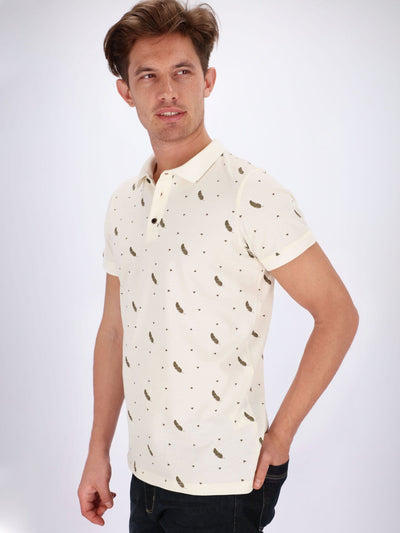 OR Polos Polo Shirt All Over Feather Print