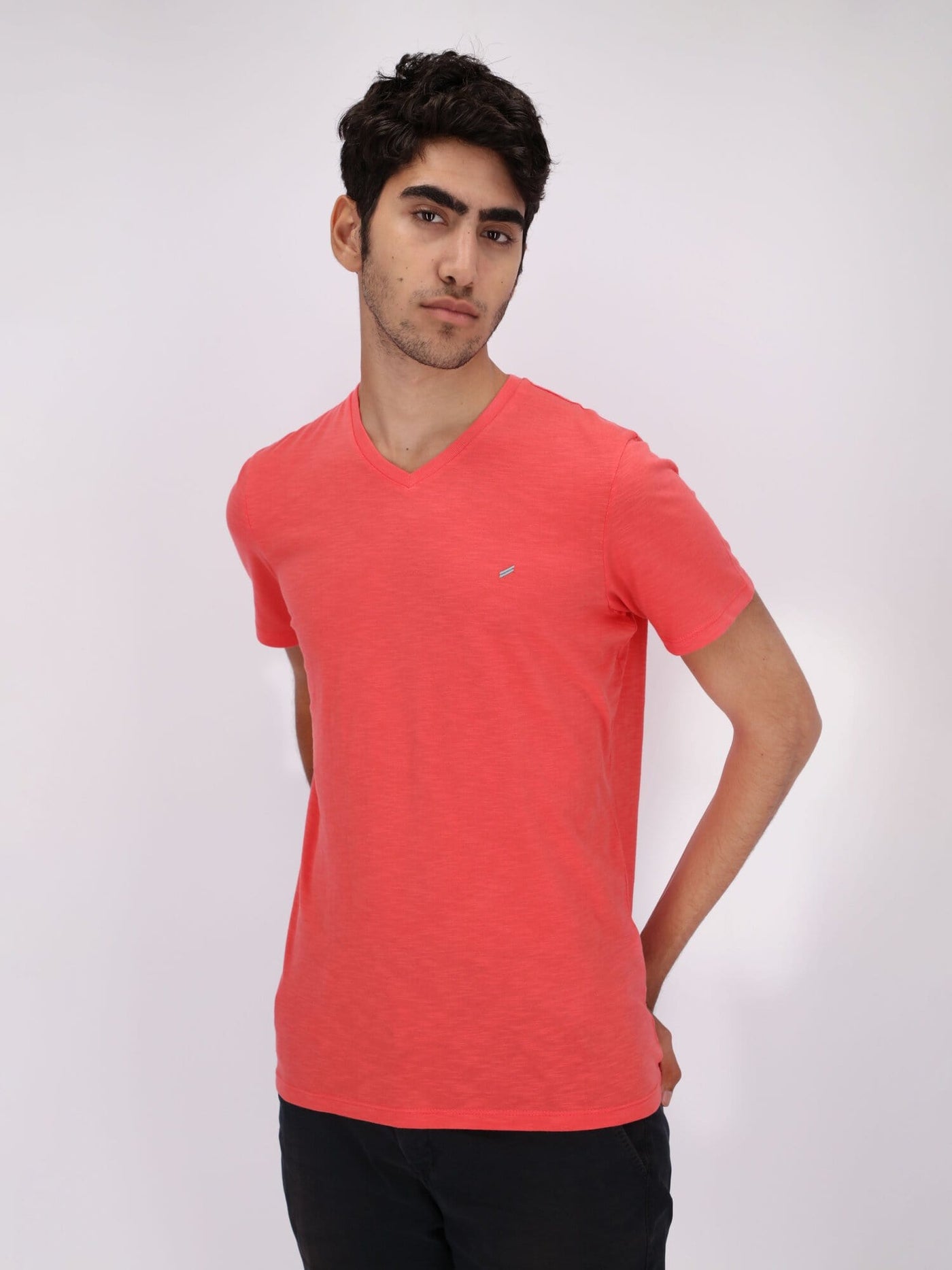 Daniel Hechter T-Shirts Basic V-Neck Short Sleeve T-Shirt