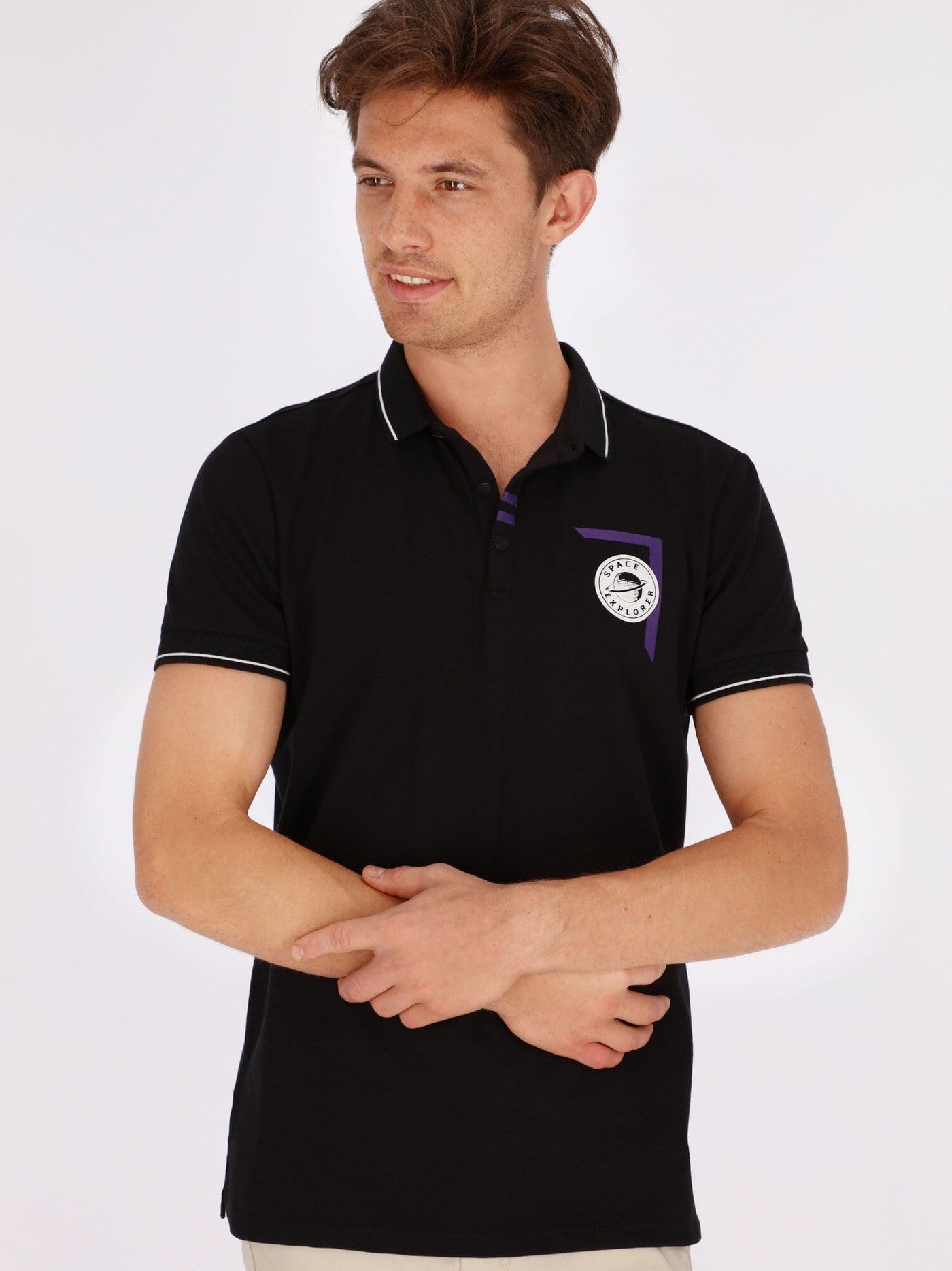 OR Polos Polo Shirt with Front Print