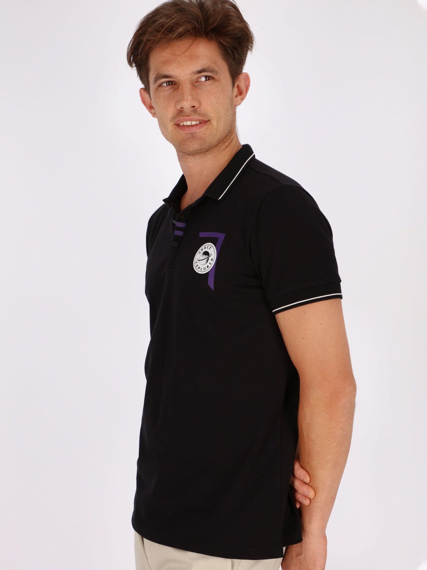 OR Polos Polo Shirt with Front Print