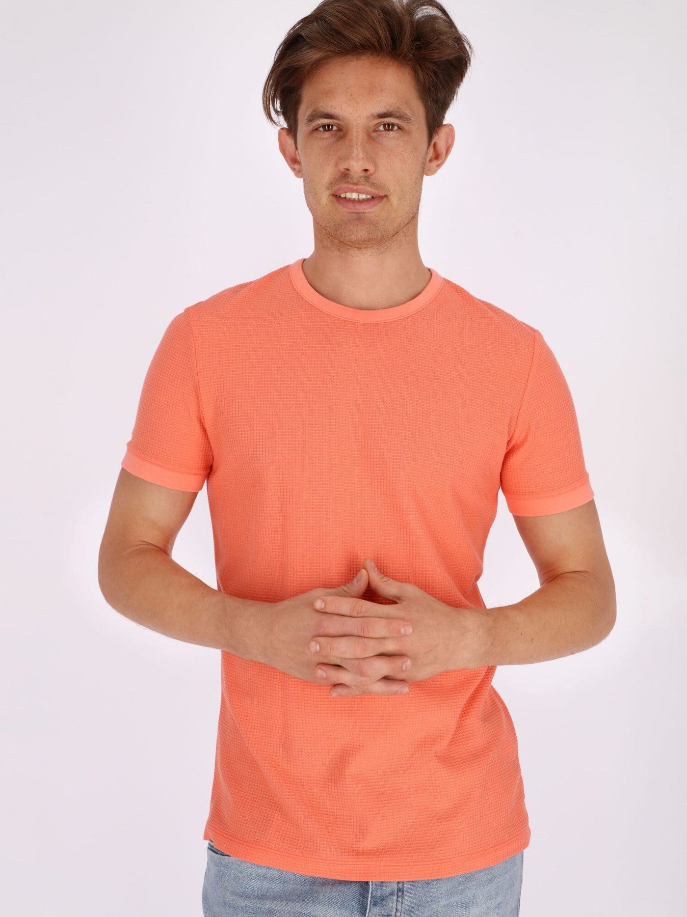 OR T-Shirts Apricot-V09 / L Basic T-Shirt with Short Sleeve Thermal