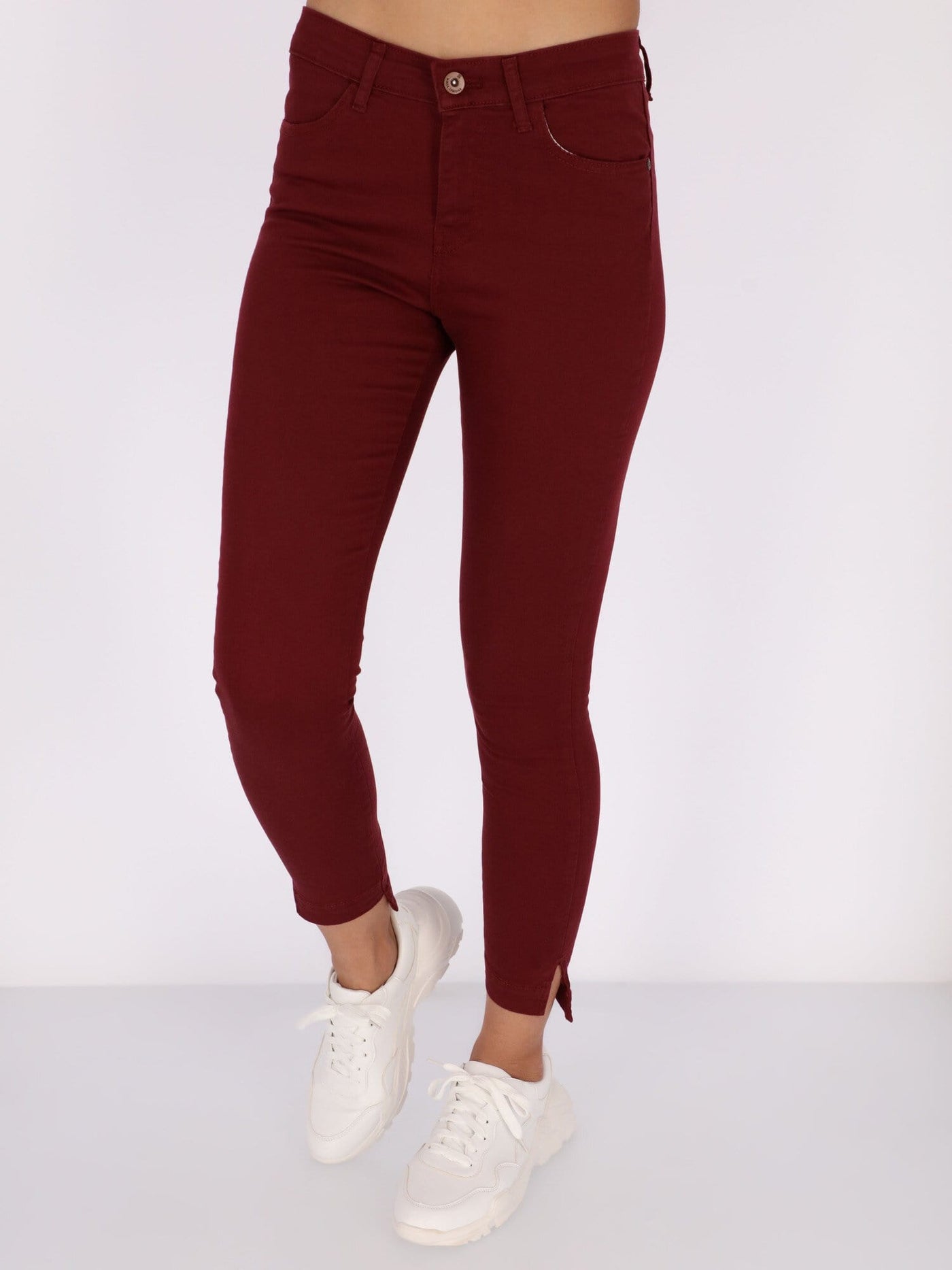 OR Pants & Leggings Tibetan Red - V66 / 36 Skinny Pants with Ankle Length