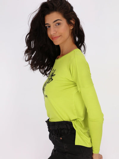 OR Tops & Blouses Long Sleeve Front Print T-shirt