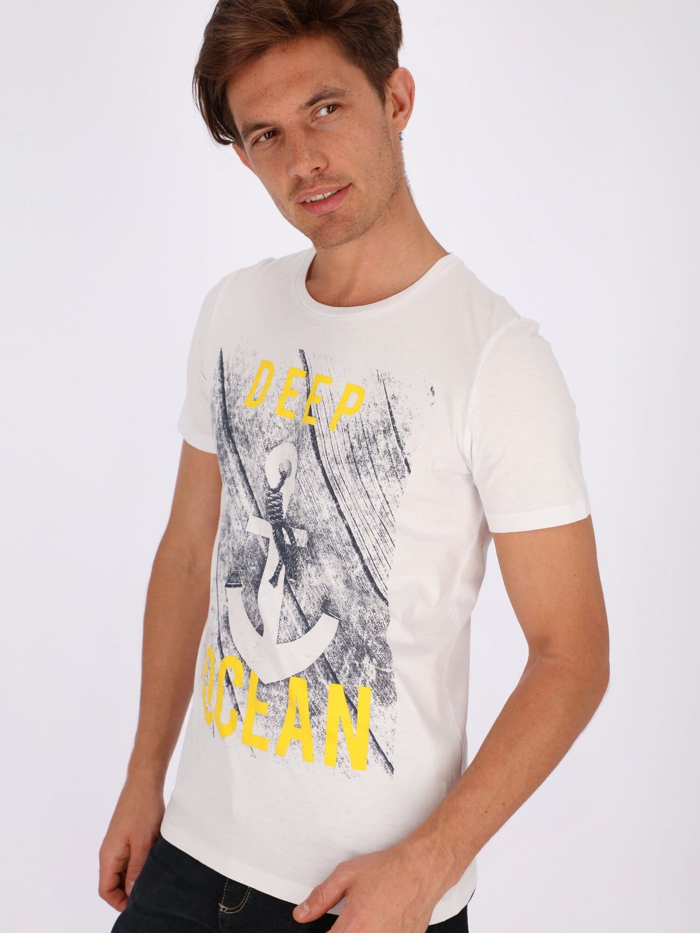 OR T-Shirts Deep Ocean Front Print Short Sleeve T-Shirt