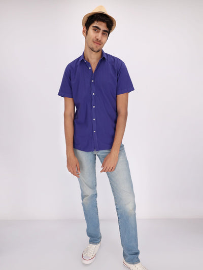 OR Shirts Basic Short Sleeve Turn-Down Collar Shirt