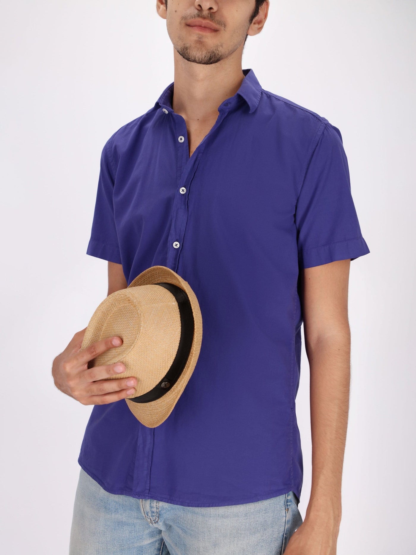 OR Shirts Basic Short Sleeve Turn-Down Collar Shirt