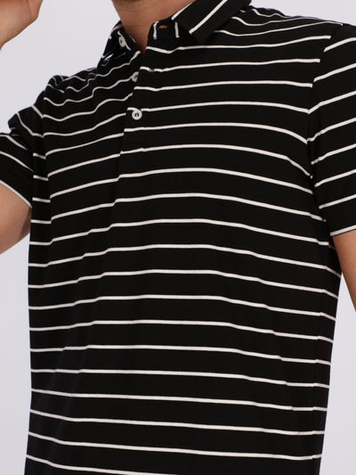 OR Polos Horizontal Stripes Short Sleeve Polo Shirt