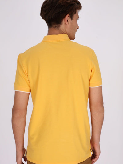 OR Polos Turned-Down Collar Button-Up Short Sleeve Polo Shirt