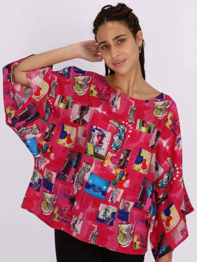 OR Tops & Blouses All Over Printed Kimono Sleeve Blouse