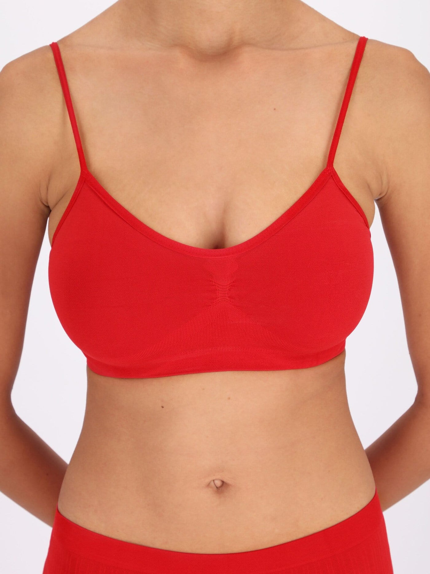 Carina Lingerie & Homewear Red / L Comfort Microfiber Strappy Bra