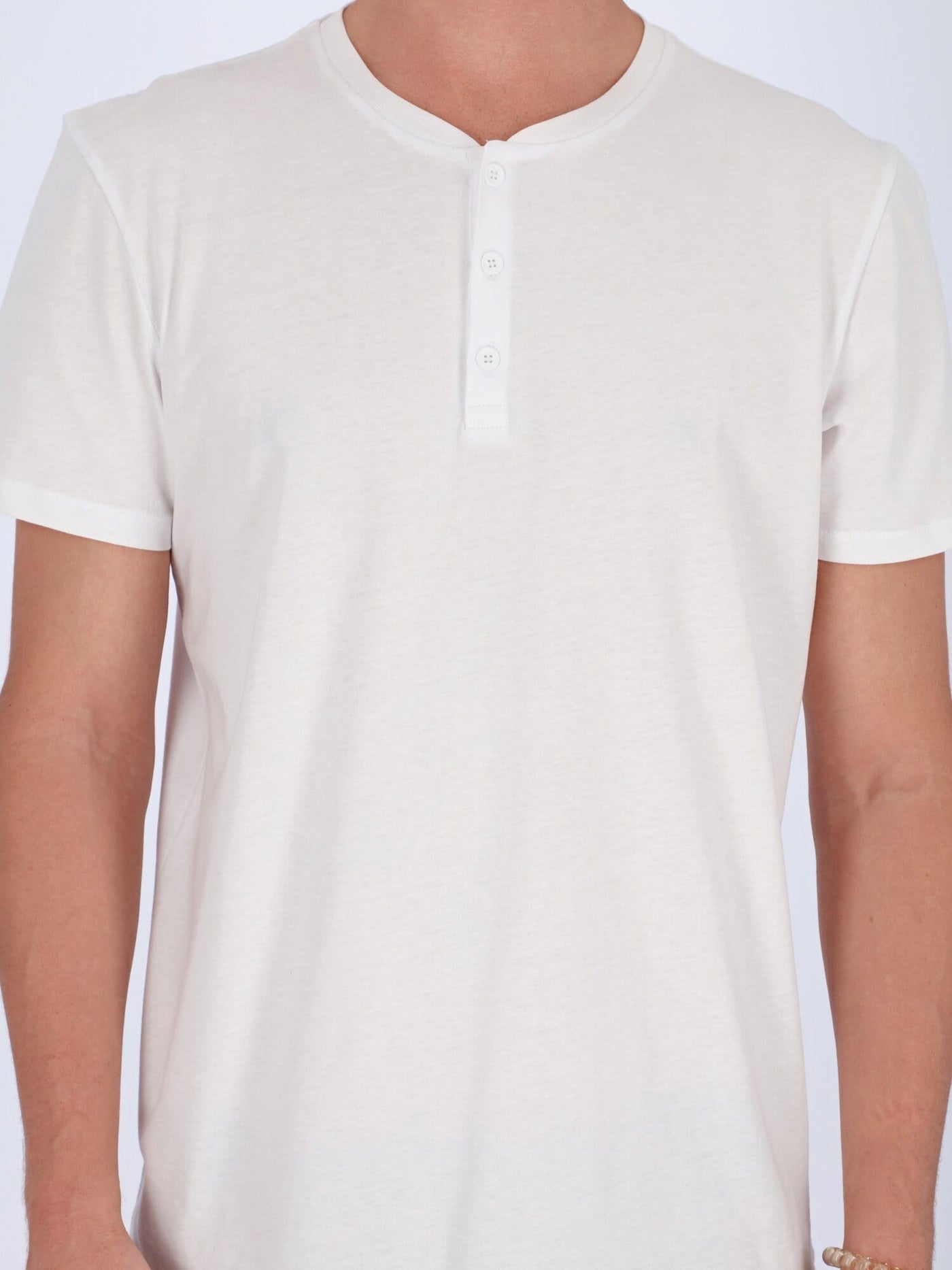 OR T-Shirts Short Sleeve Round Henley T-Shirt