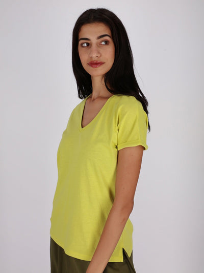 OR Tops & Blouses Basic Cap Sleeve V Neck Top