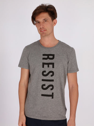 OR T-Shirts Heather Grey / S Resist Printed Crew Neck T-Shirt NEW