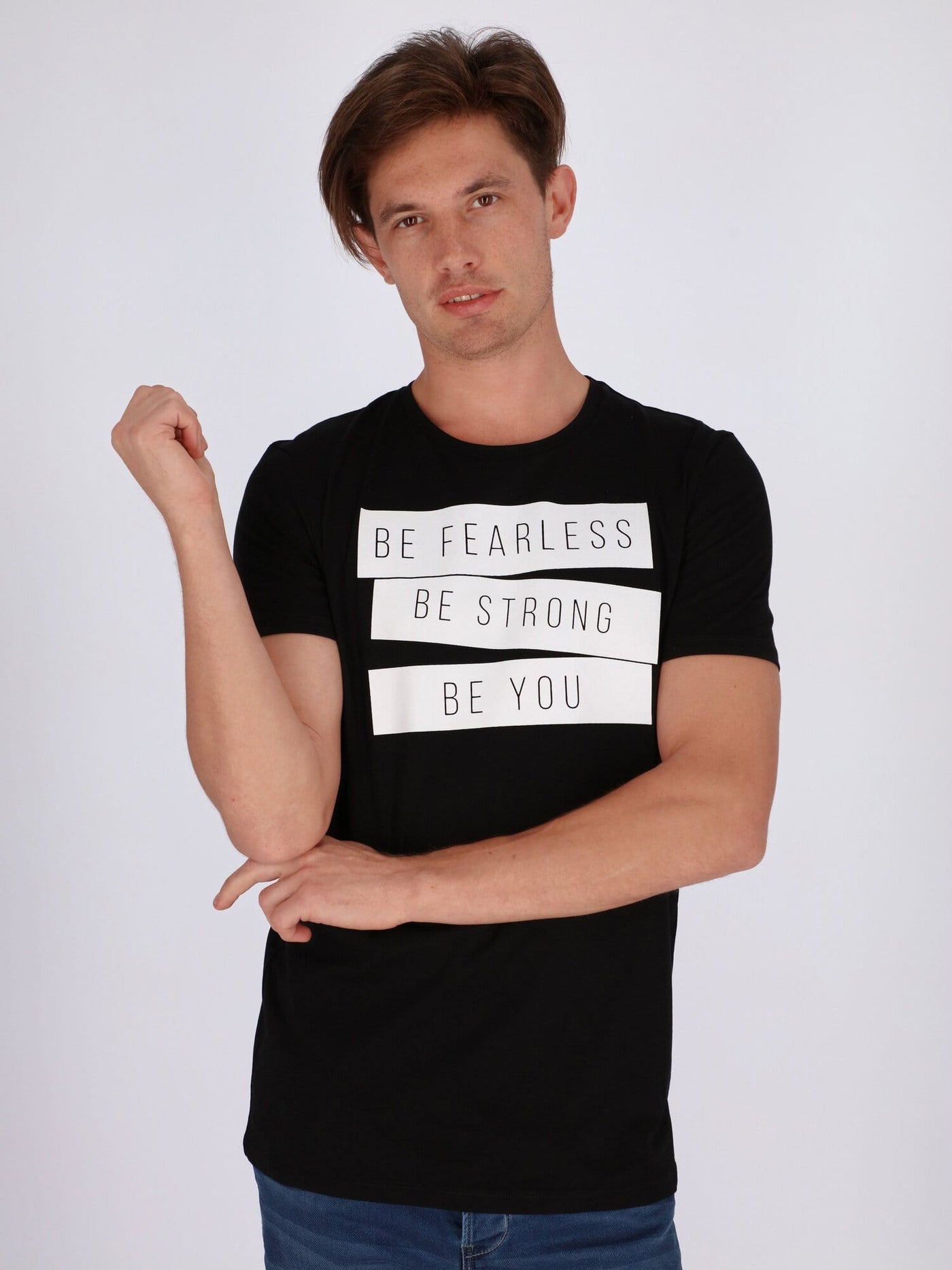 OR T-Shirts Black / S Be Fearless Printed T-Shirt