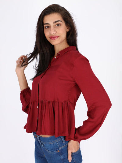 OR Tops & Blouses Elastic Blouse Long Sleeve