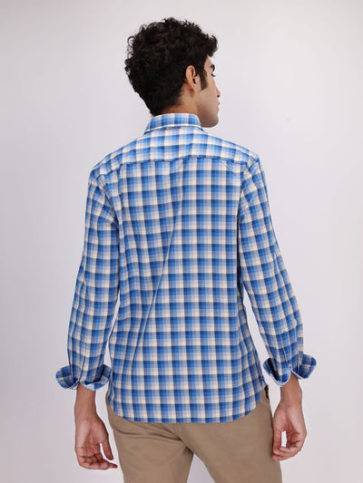 Daniel Hechter Shirts Long Sleeve Plaids Shirt with button-down Collar