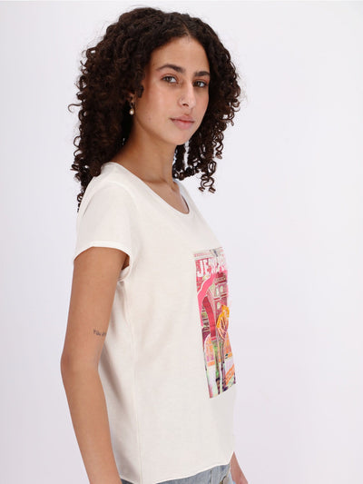 OR Tops & Blouses Je Suis Perdu Front Print Cap Sleeve T-Shirts