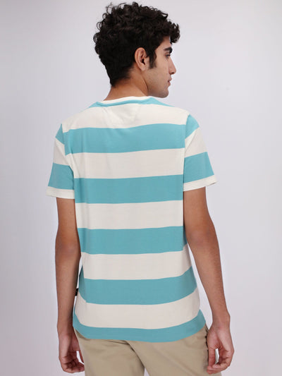 Daniel Hechter T-Shirts Horizontal Stripes Bold Lines T-Shirt