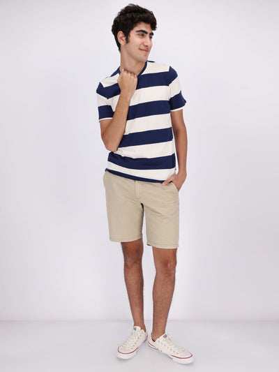 Daniel Hechter T-Shirts Horizontal Stripes Bold Lines T-Shirt