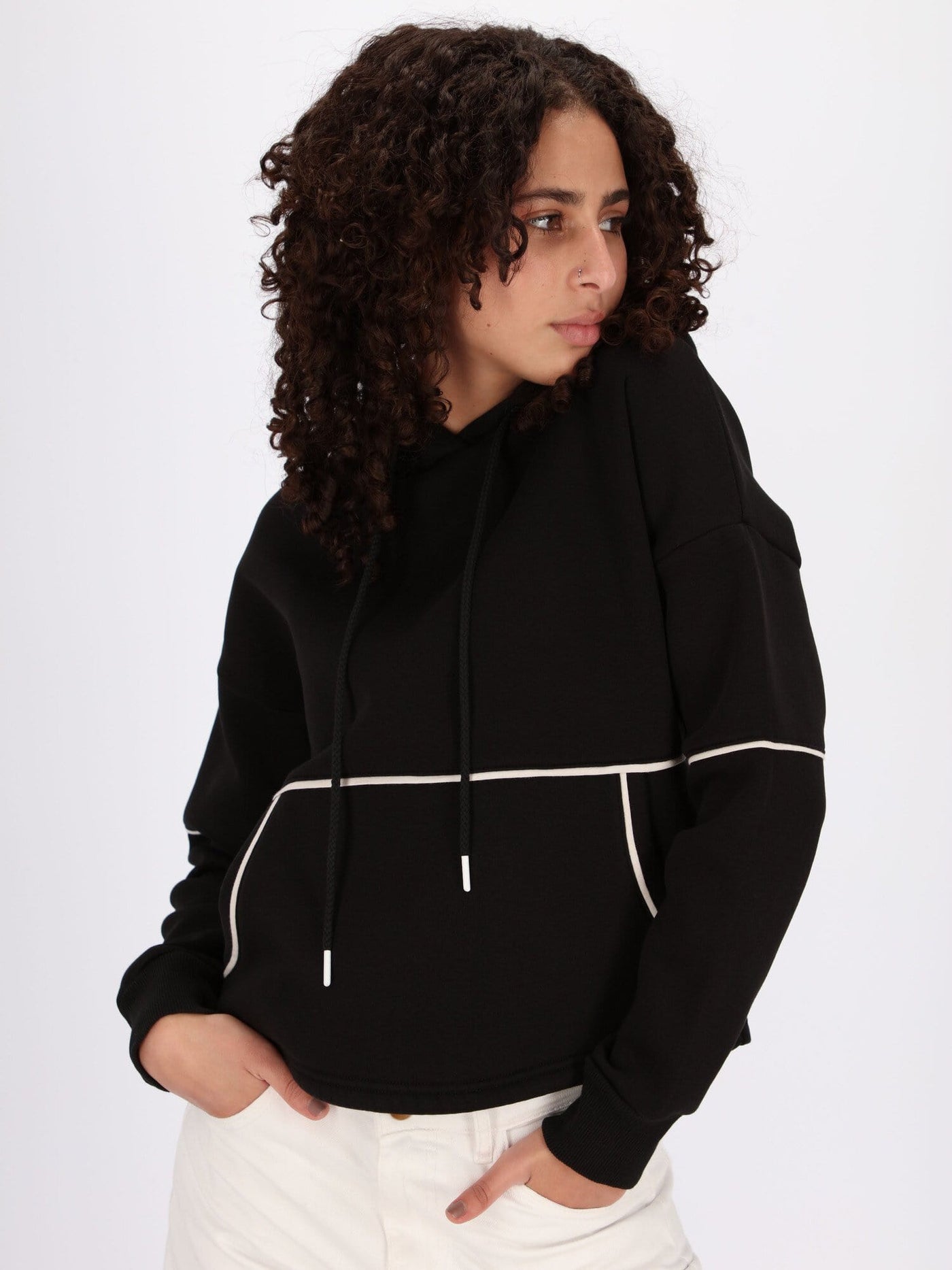 OR Sweatshirts & Hoodies Basic Hoodie with Contrasting Accents