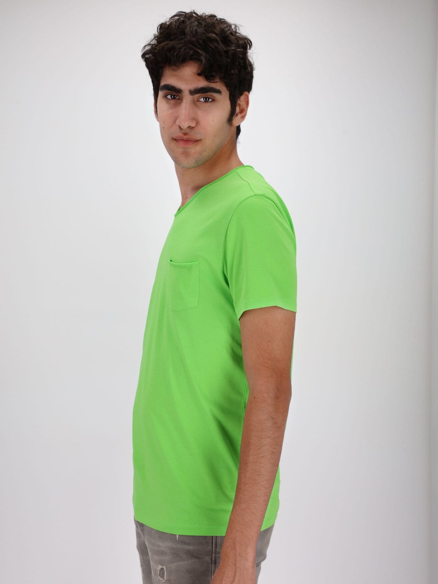 OR T-Shirts Chest Pocket V-Neck Solid T-Shirt