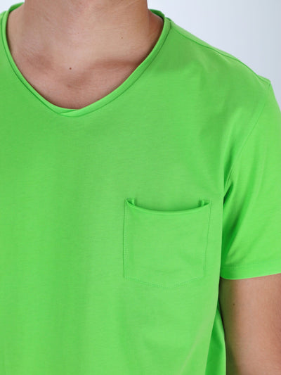 OR T-Shirts Chest Pocket V-Neck Solid T-Shirt