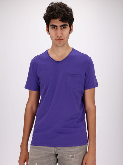 OR T-Shirts Chest Pocket V-Neck Solid T-Shirt