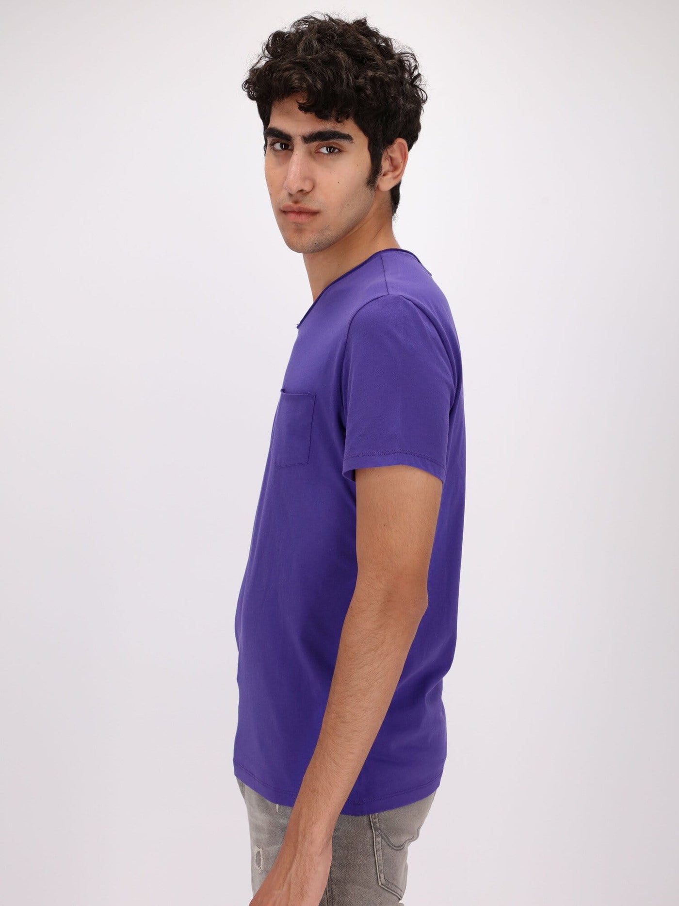 OR T-Shirts Chest Pocket V-Neck Solid T-Shirt