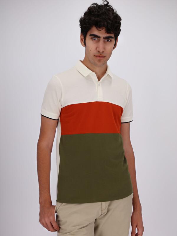 OR Polos Color Block Short Sleeve Polo Shirt