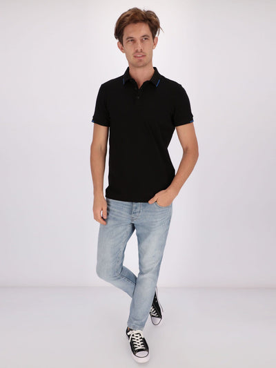 OR Polos Self Patterned Polo Shirt