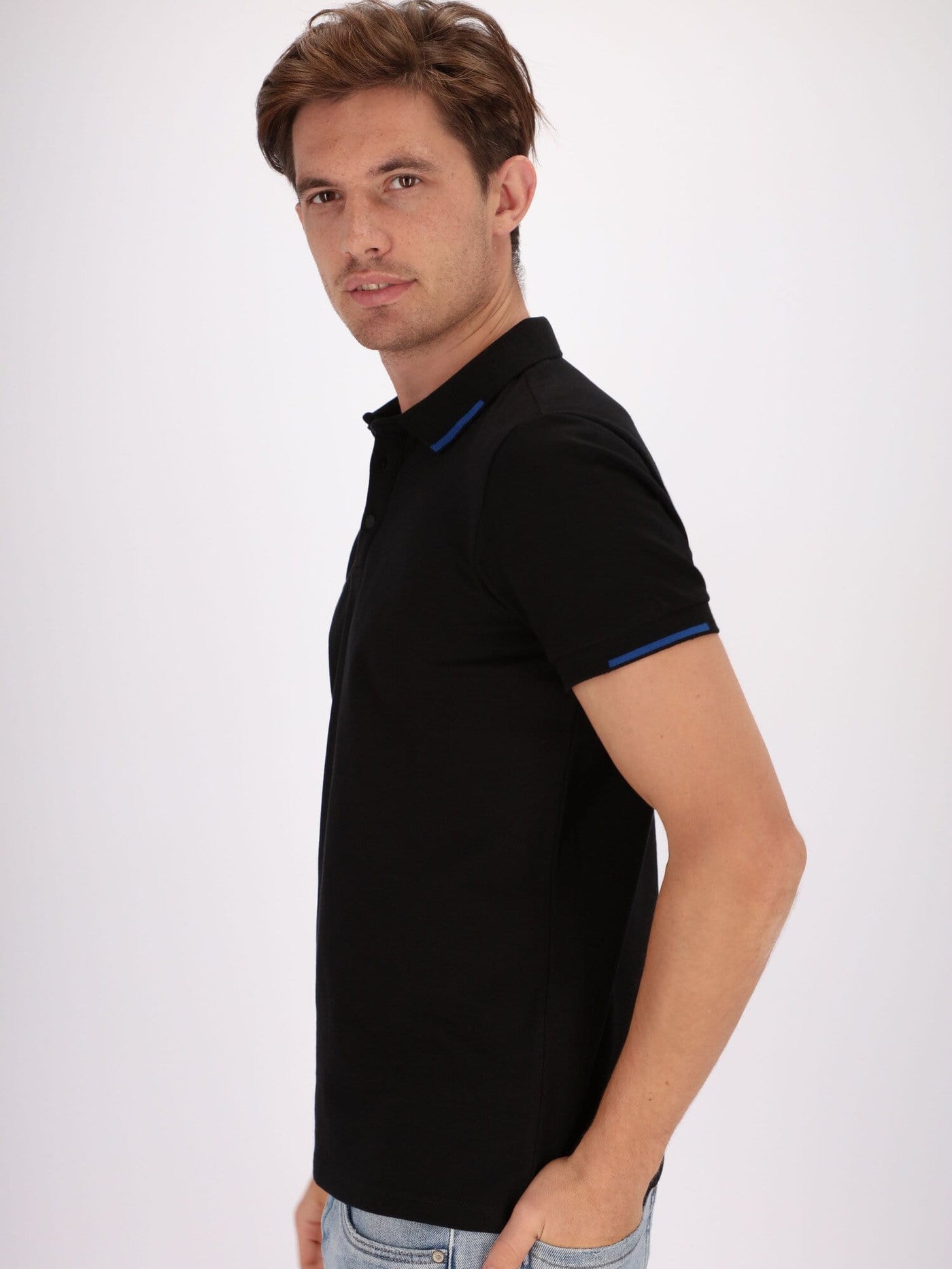 OR Polos Self Patterned Polo Shirt