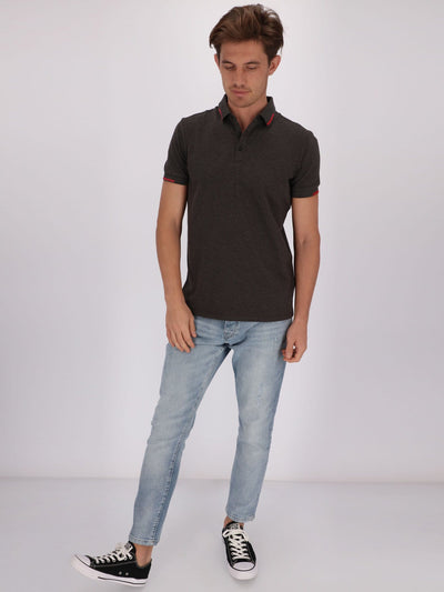 OR Polos Self Patterned Polo Shirt