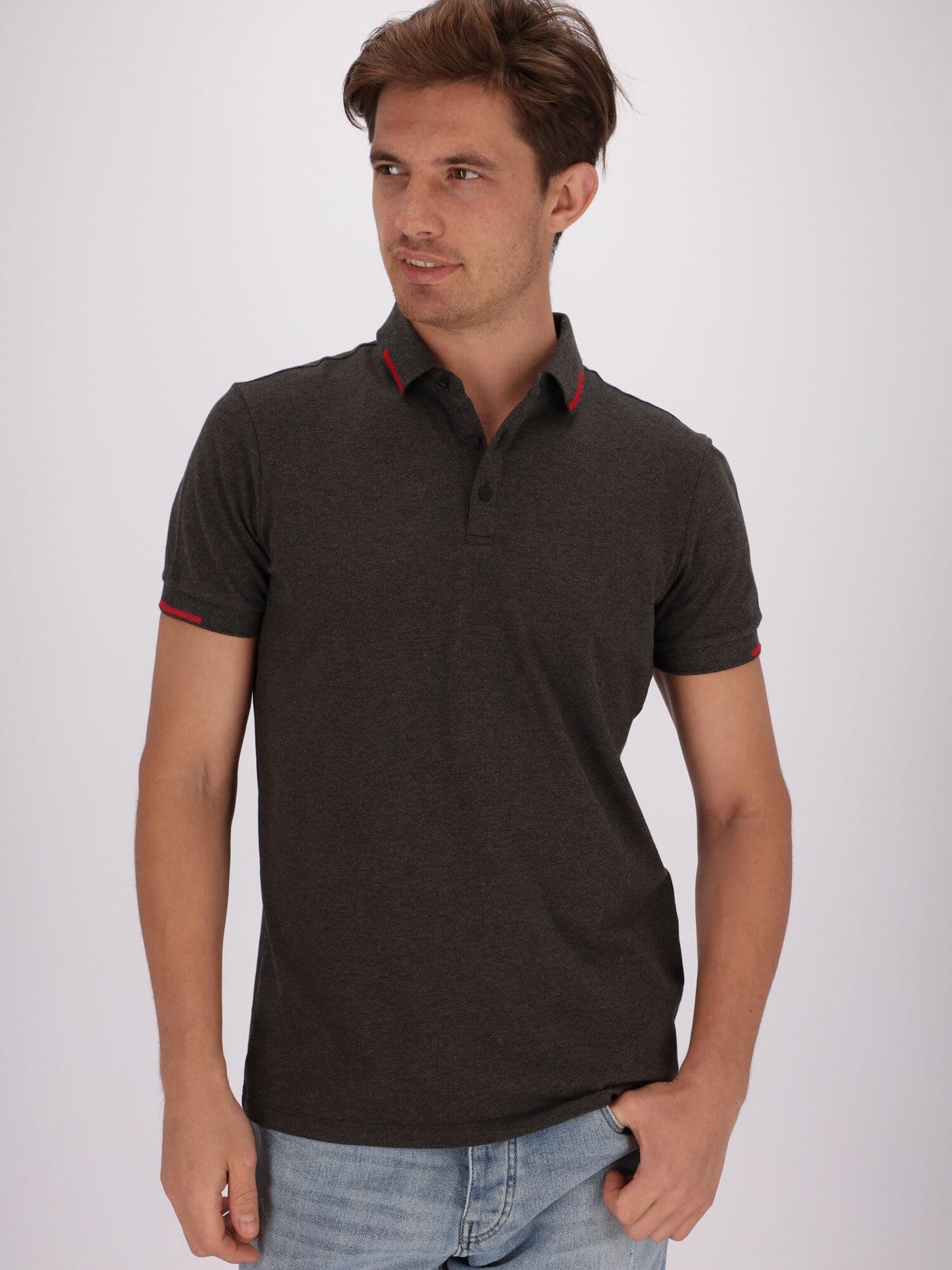 OR Polos Self Patterned Polo Shirt