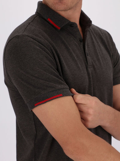 OR Polos Self Patterned Polo Shirt