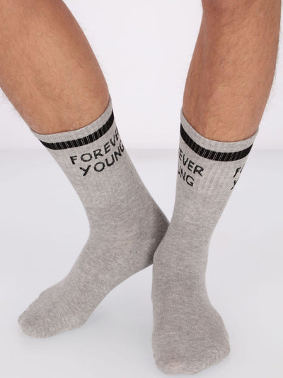 OR Other Accessories grey chine / Os 2 Pairs Forever Young Mid Calf Length Socks