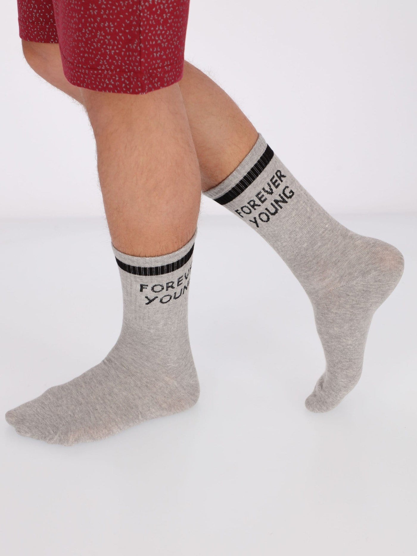 OR Other Accessories grey chine / Os 2 Pairs Forever Young Mid Calf Length Socks