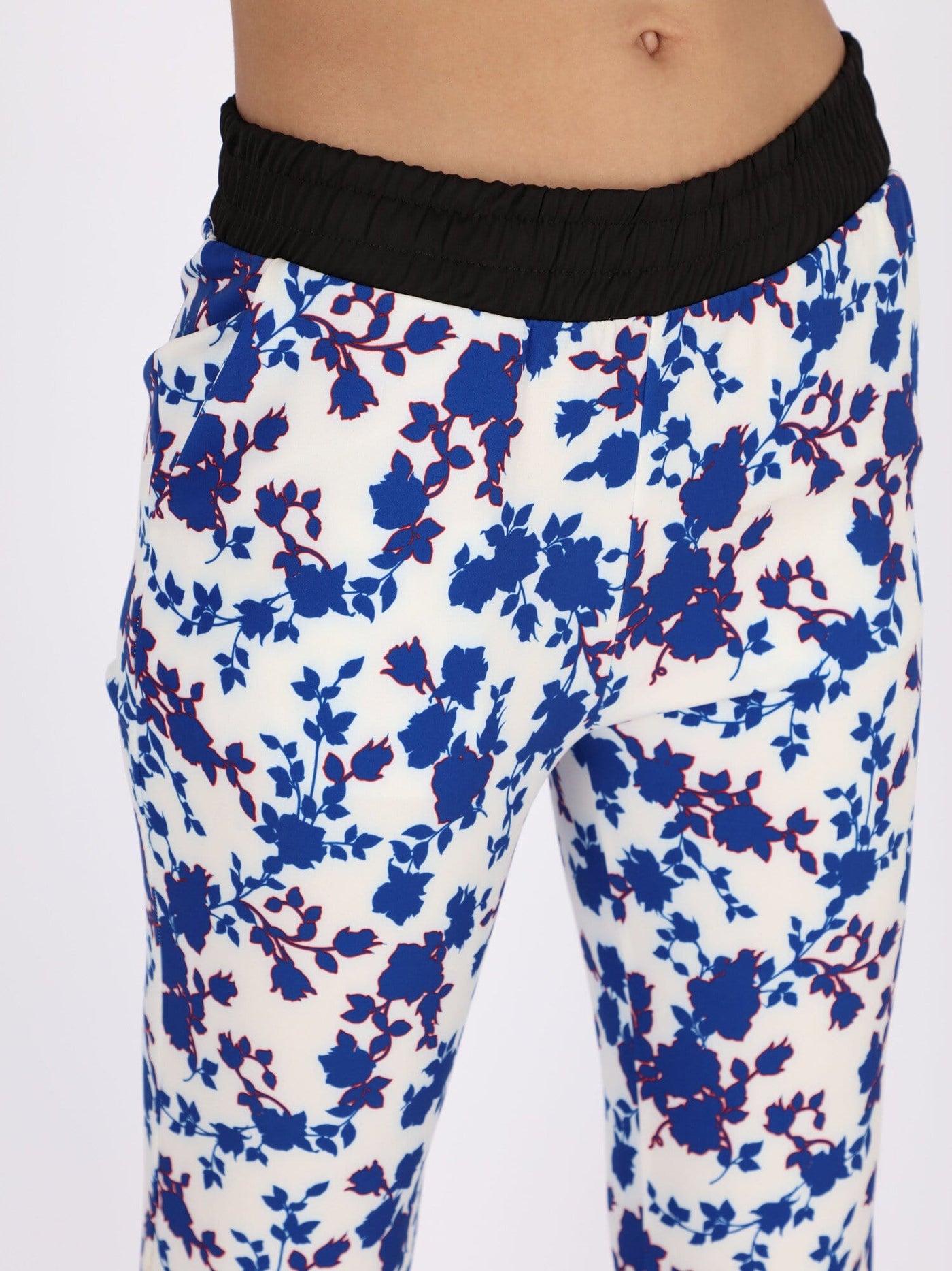 OR Pants & Leggings Floral Casual Pants with Elasticized Waist