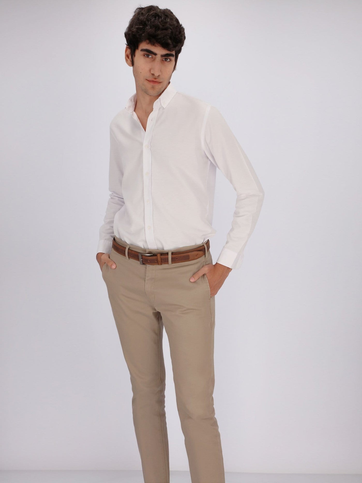 OR Shirts Casual Solid Shirt with Button-Down with Contrasting Color