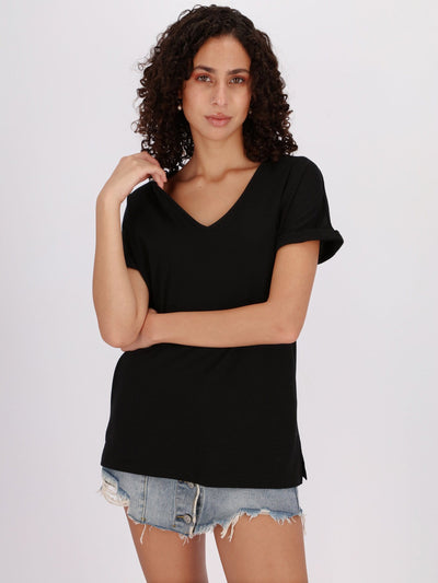 OR Tops & Blouses Basic Cap Sleeve V Neck Top