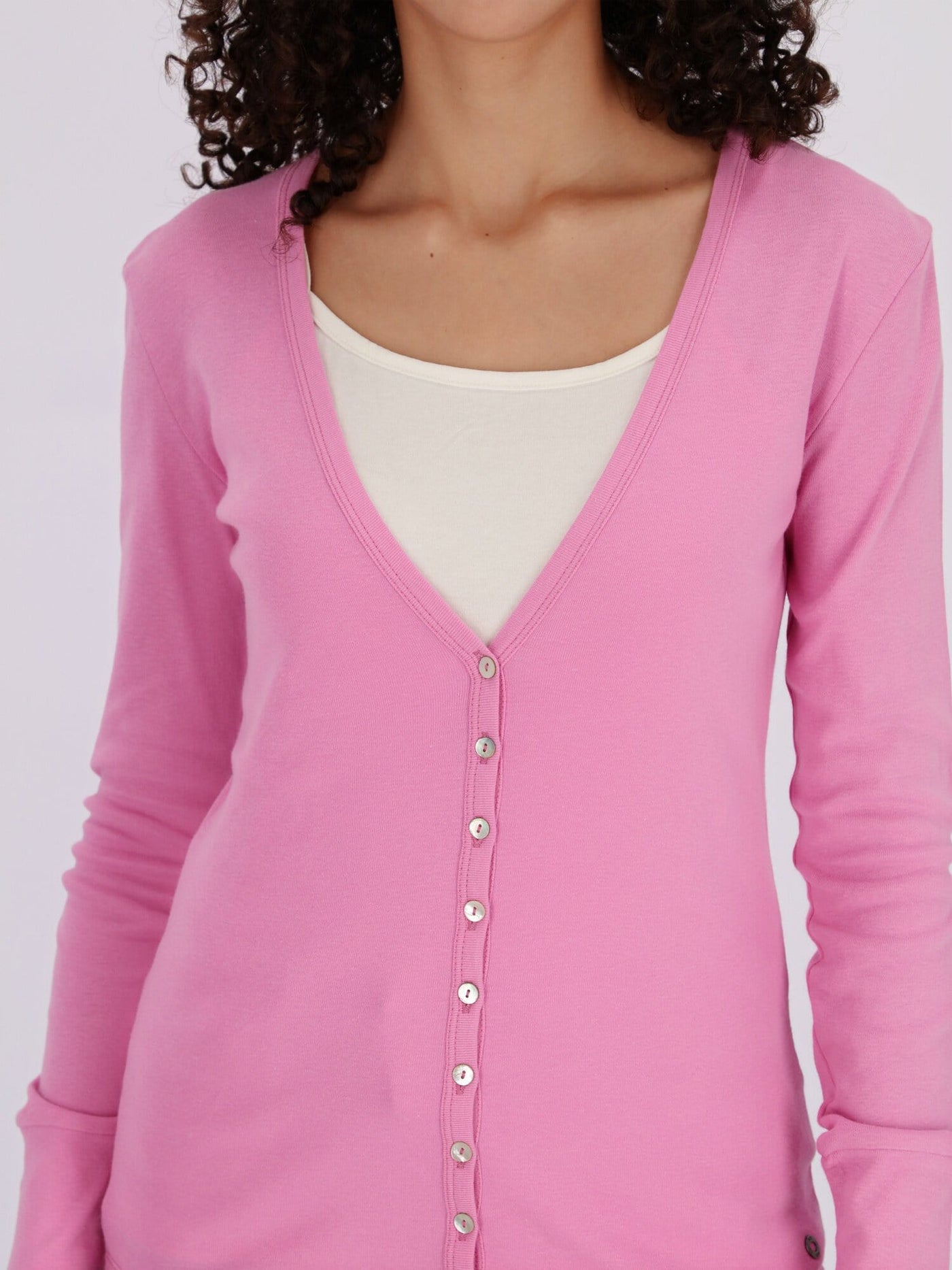 OR Jackets & Cardigans Basic Buttoned Jumper with V Neck